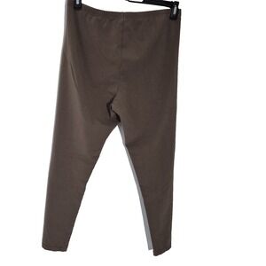 J. Jill Leggings Womens Large Brown Pima Ankle Stretch Pullon Pants